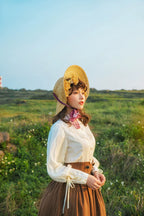 Rose Doll - Elegant Lolita Striped Fishbone Skirt - image 49