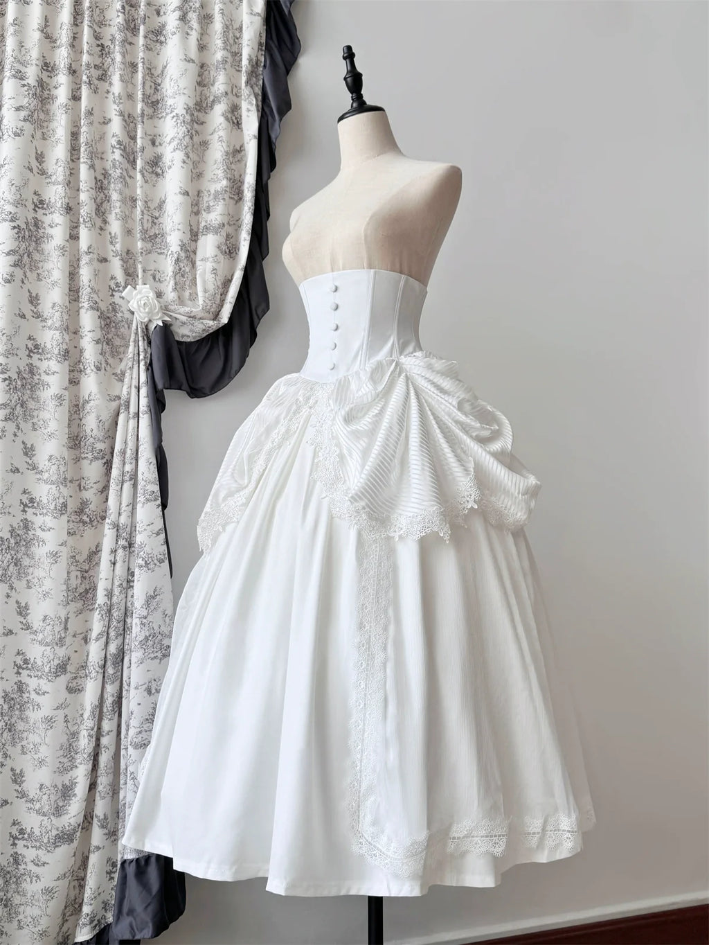 Dreaming Gothic Lolita Fishbone Long Skirt - image 6