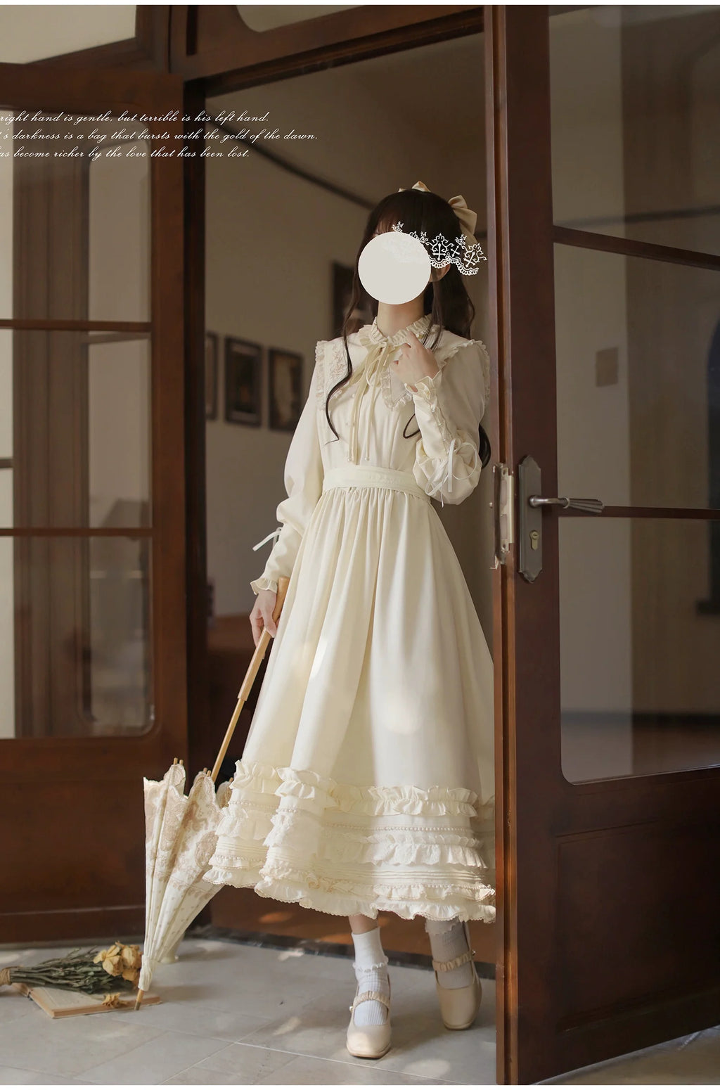 Wind Kiss Tulip - Classic Lolita OP Elegant Lolita Cardigan and Accessories - image 2