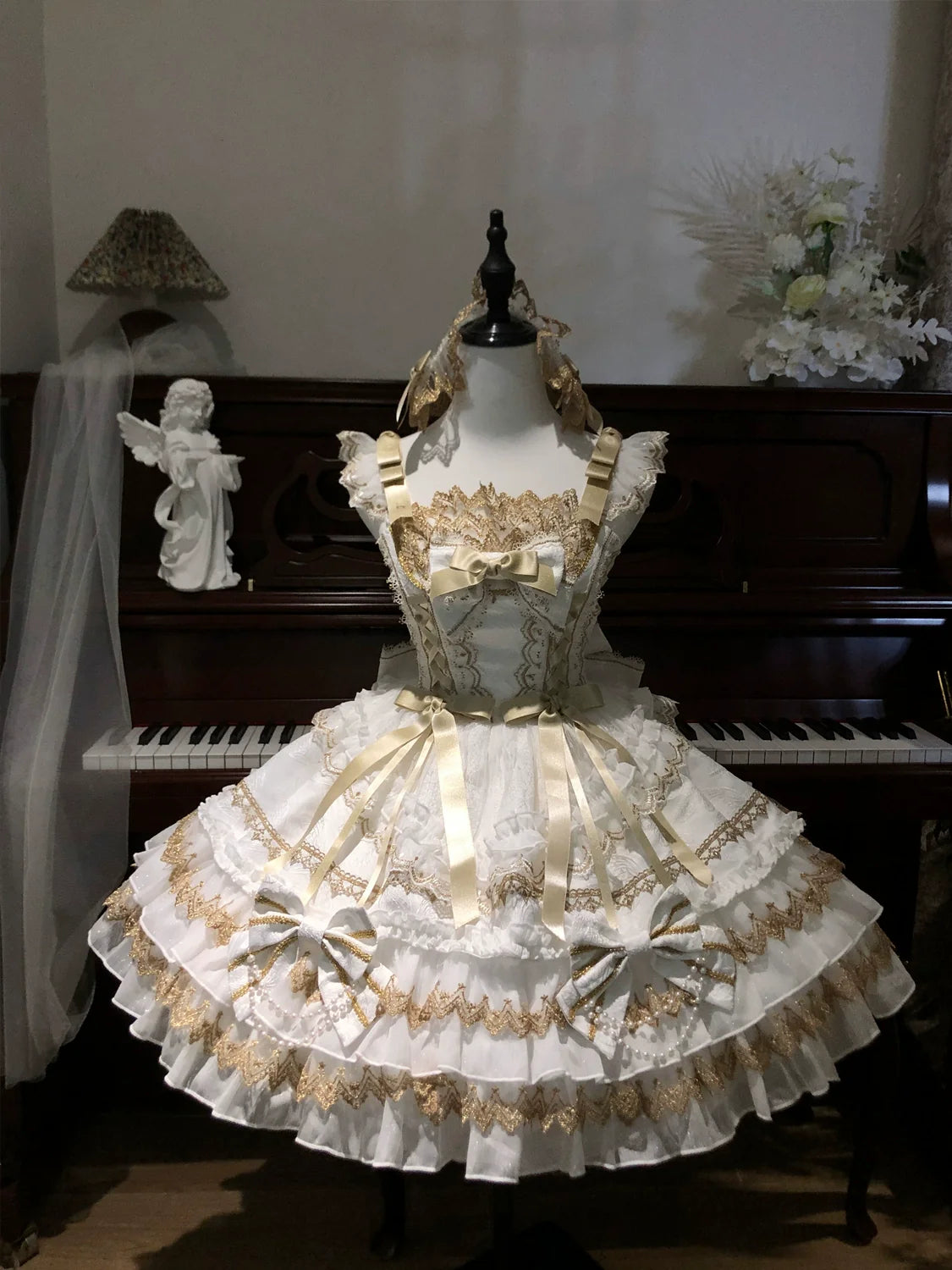 Gilded Memories Princess Lolita Tiered JSK Dress - image 14