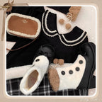 Winter Lolita Boots Fur Mary Jane Lolita Low Heel Shoes - image 68