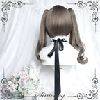 Light Gothic Lolita Wig, Green-Toned Ash Grey - image 7