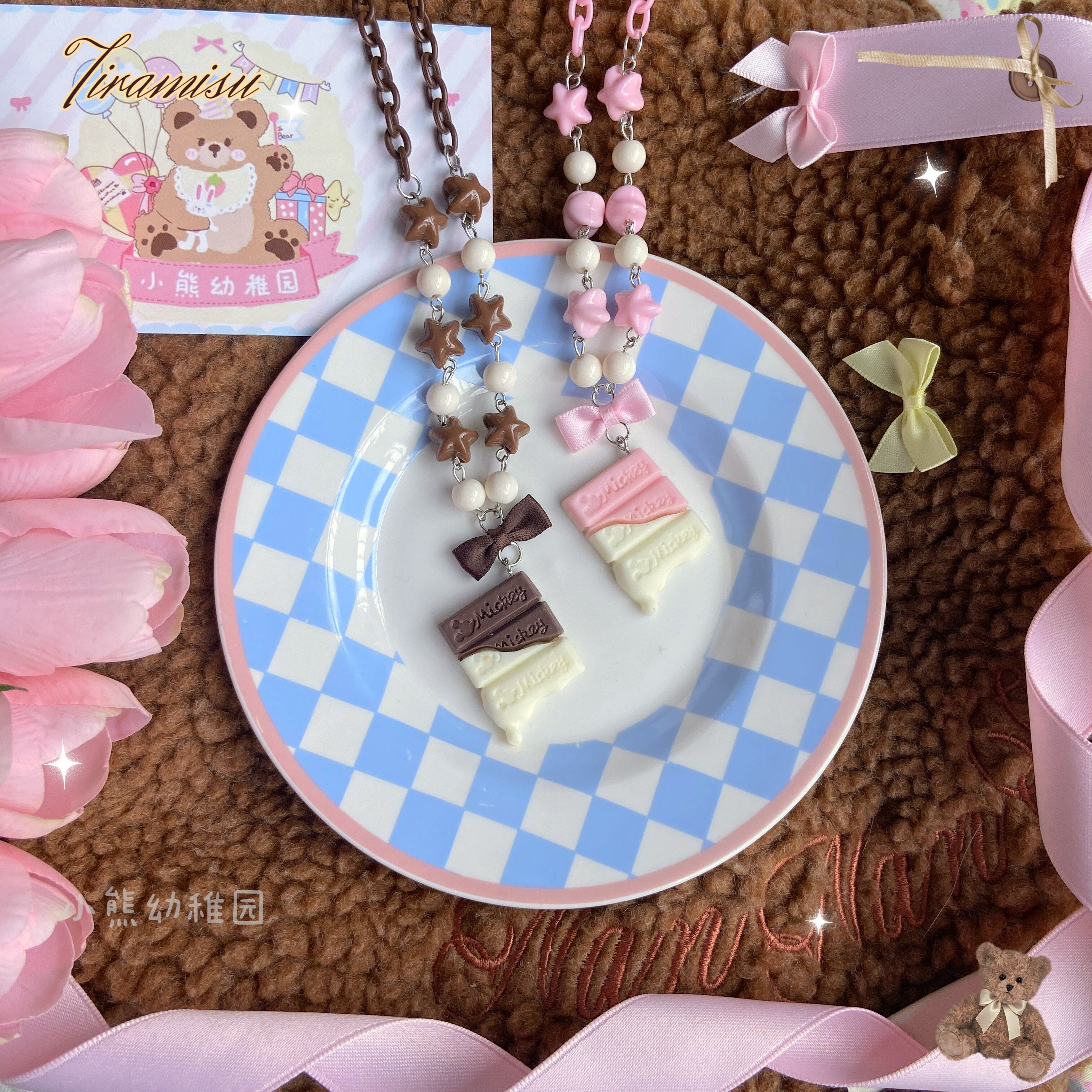Sweet Cookie Charm Set - Kawaii Lolita Necklace and Hairclip - image 16