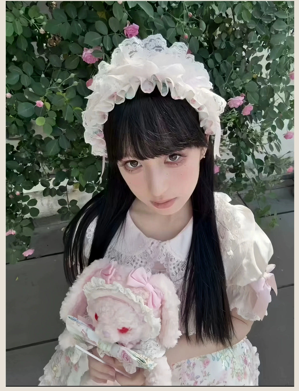 Spring 2025 - Floral Old School Lolita JSK Dress, Lace Trims - image 10