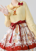 Puff Sleeve Knit Lolita Undershirt - image 8