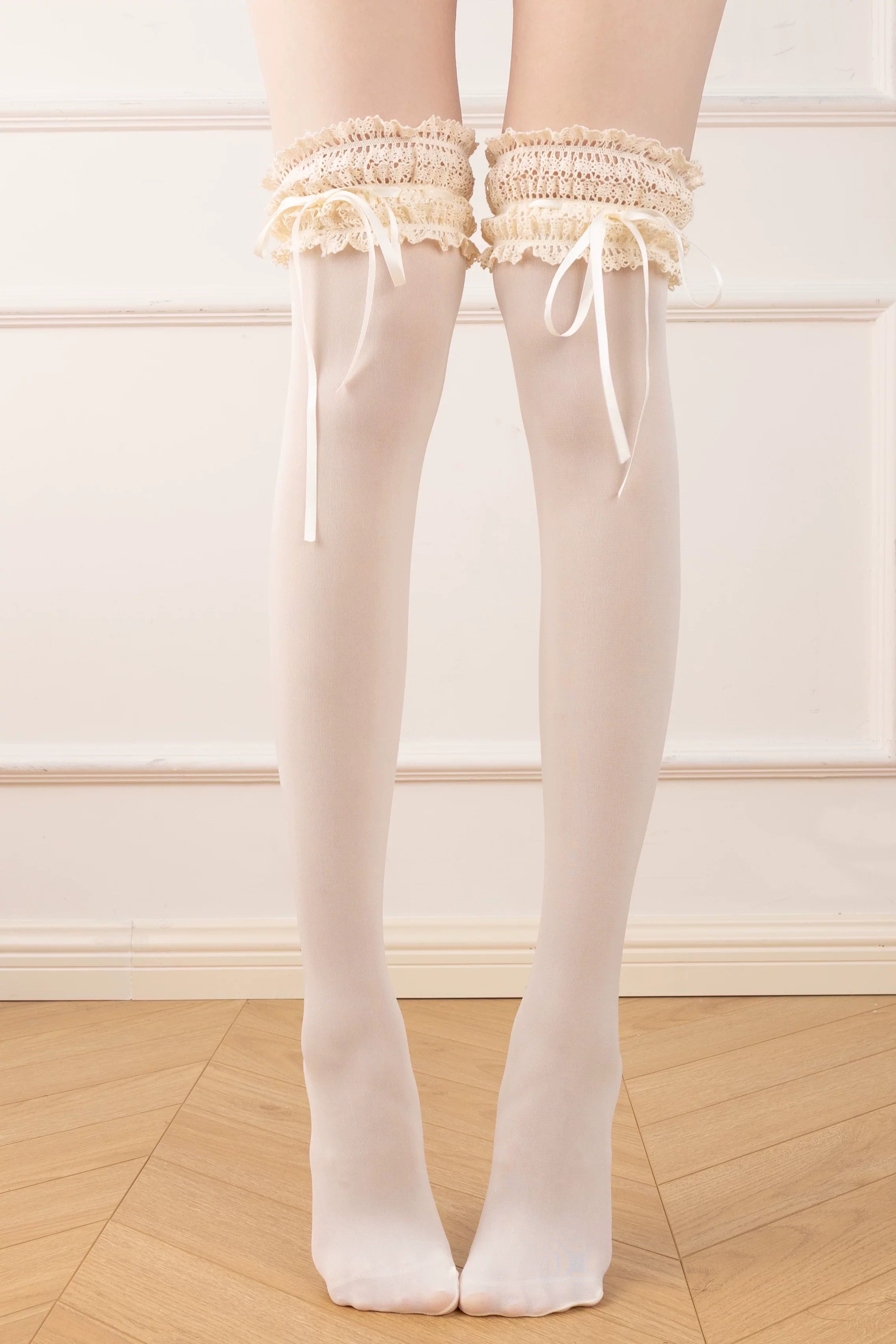 Spring Daily Lolita Socks with Lace and Bow - image 15