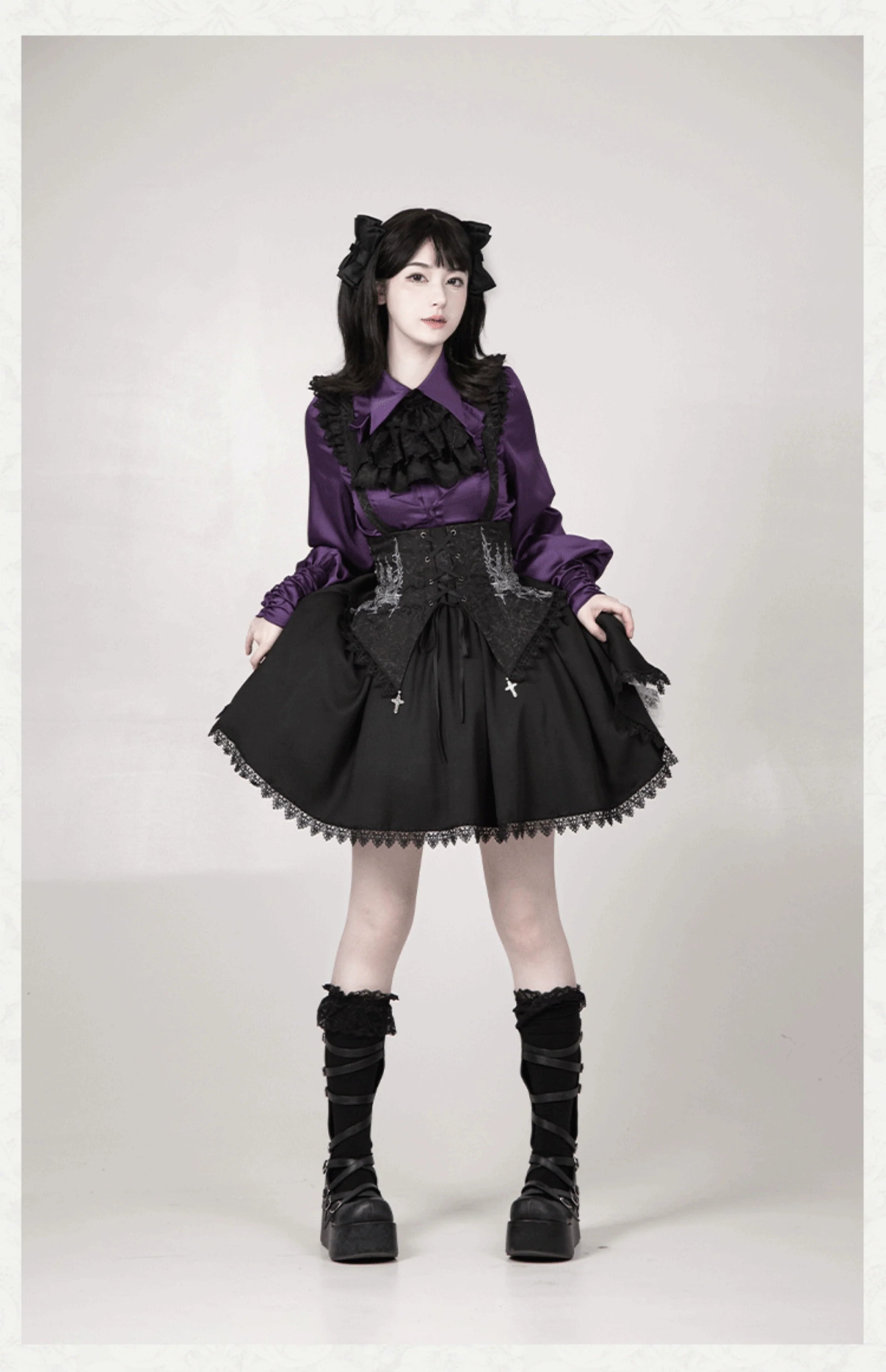 Thorny Night Gothic Lolita Bust-Support JSK - image 27