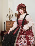 Star Drop Ceremony - Elegant Lolita JSK Printing Open Front Dress and Blouse Set - image 8