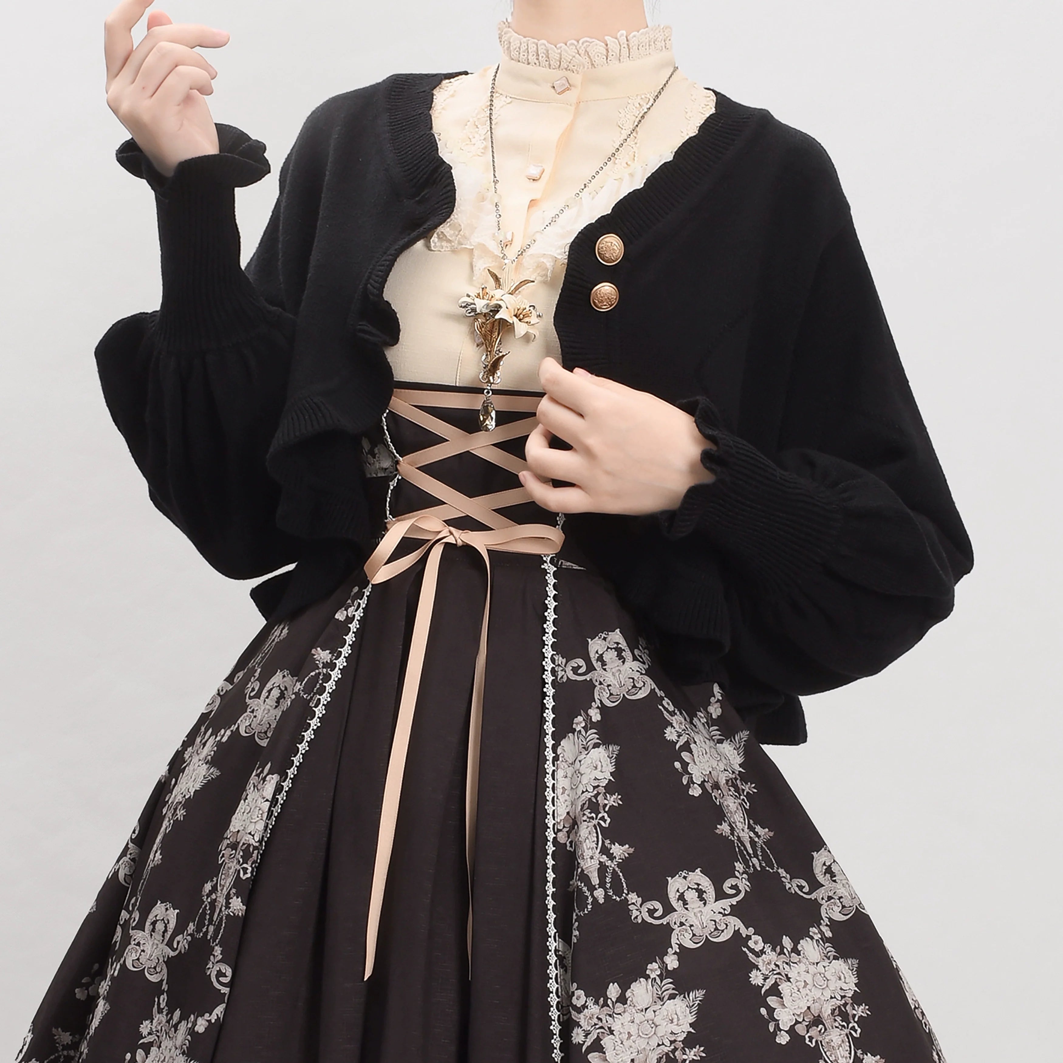 Cookie - Vintage Lolita Cardigan, Short Sweater - image 14