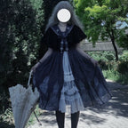 Silent Church - Gothic Lolita JSK Dress Printed Dress Thin Shawl Set - image 15
