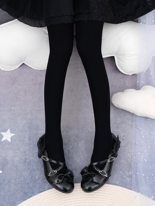 120D Daily Lolita Velvet Spring Leggings, Solid Color - image 2