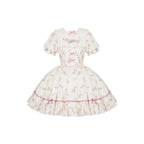 Fragrant Old Dream - Pink Bellflower Lolita OP and JSK Dress - image 24