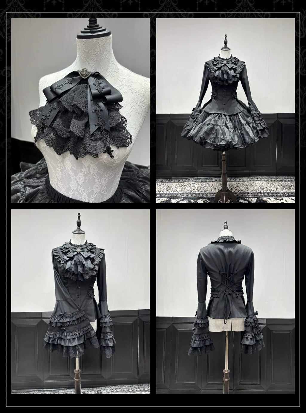 Temple Stained Glass Gothic Lolita JSK and Blouse Set - image 11