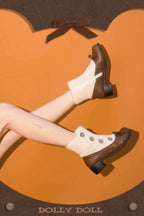 Winter Lolita Boots Fur Mary Jane Lolita Low Heel Shoes - image 31