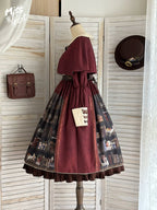 German Bookshelf - Classic Lolita OP Dress & Detachble Cape - image 26