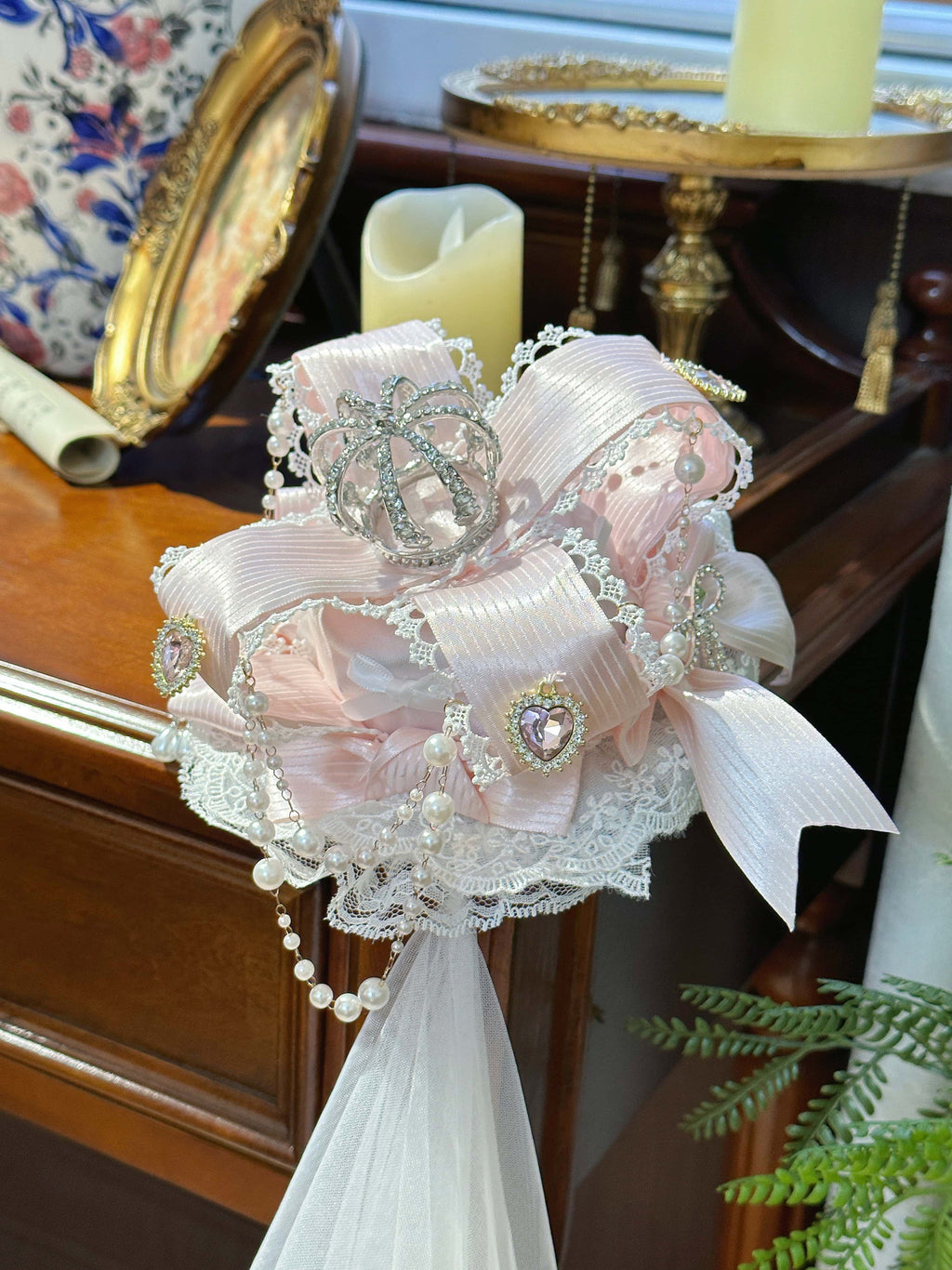 Satin Fantasy Lolita Long Cocktail Dress - image 11
