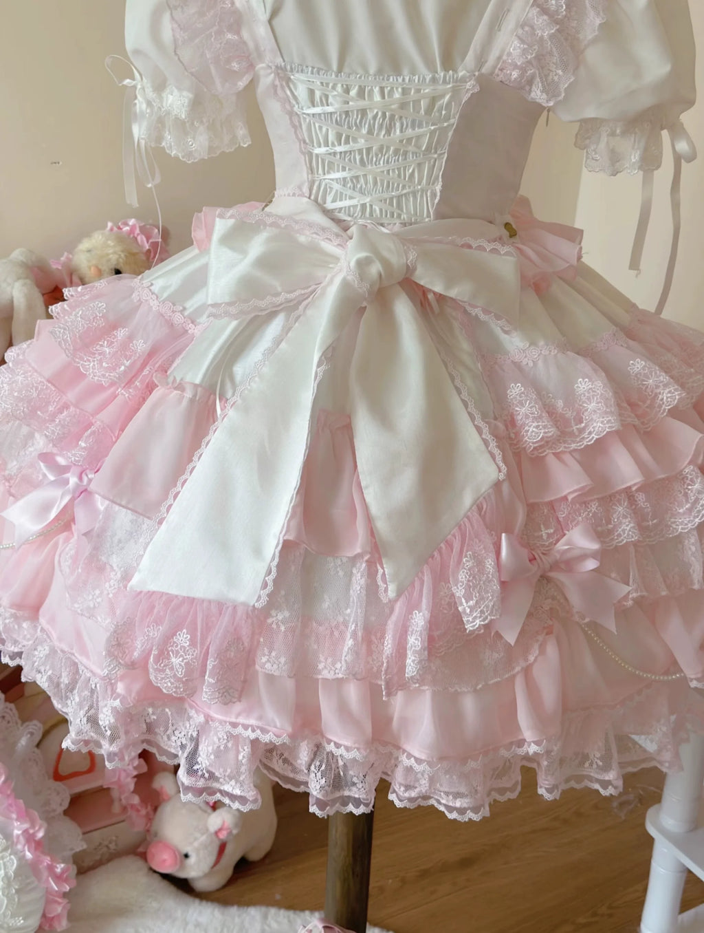 Love Descends - Wedding Lolita JSK Dress, White Blouse and Accessories - image 25