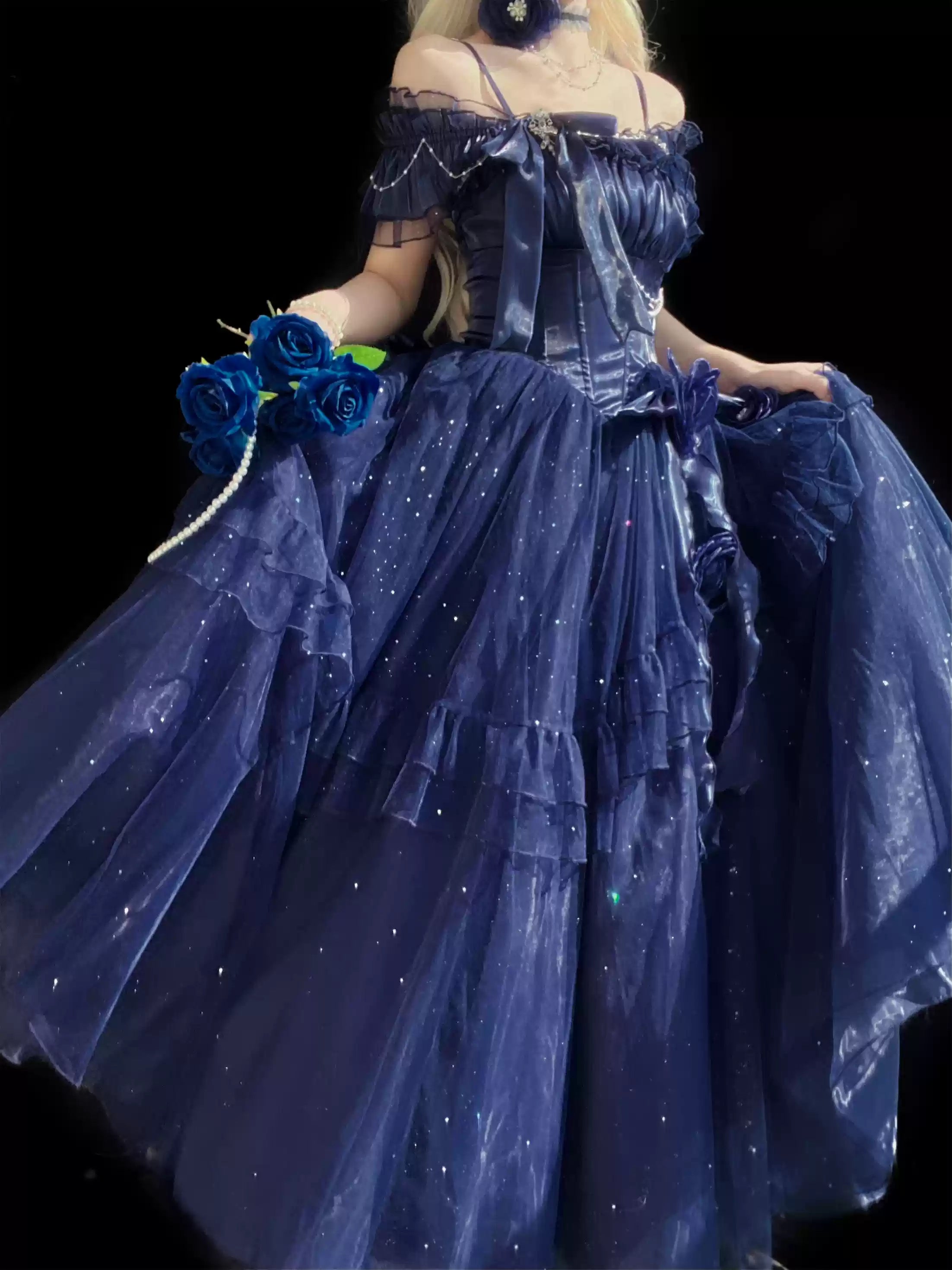 Milky Way - Brilliant Princess Lolita Prom Dress Multicolors Long Dress - image 14