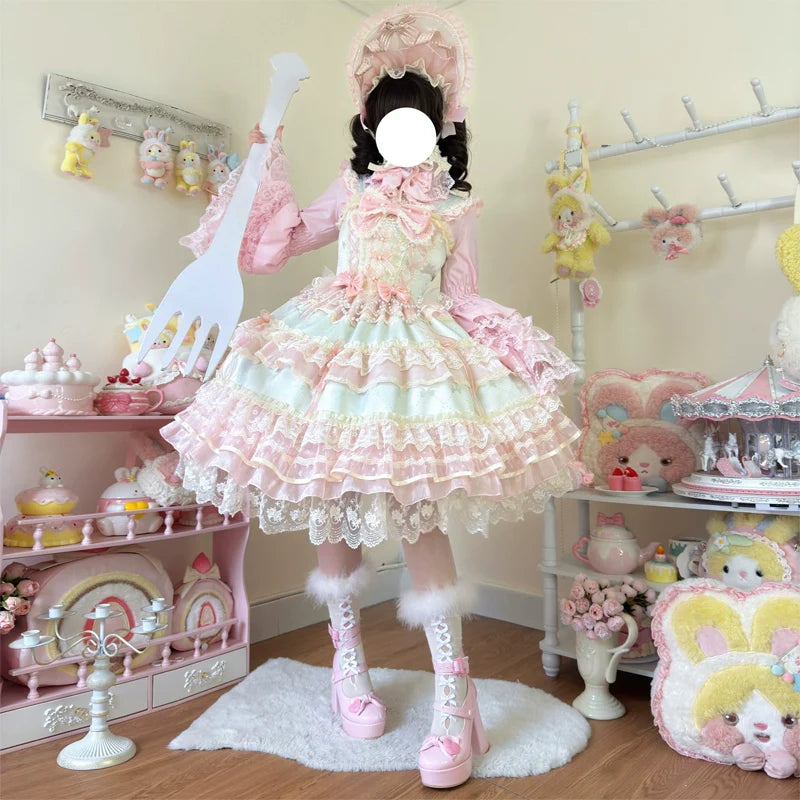 Star Love Song - Wedding Sweet Lolita JSK Suit Doll-like Dress - image 14