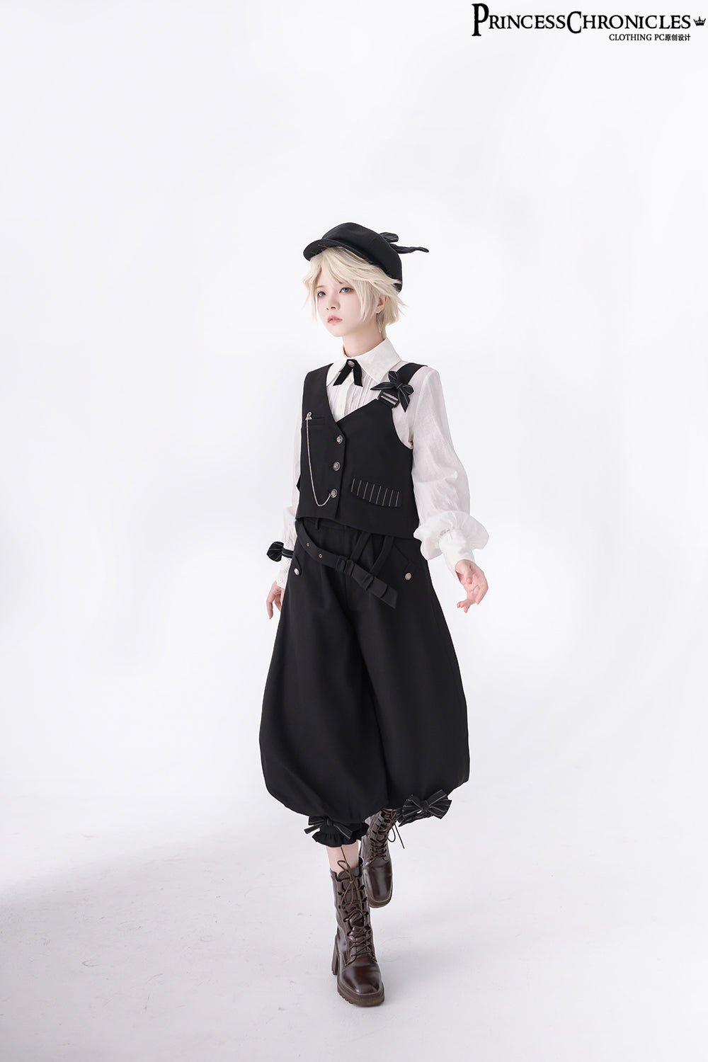 Secret Morning News - Vintage Ouji Lolita Vest Blouse Bloomers - image 16
