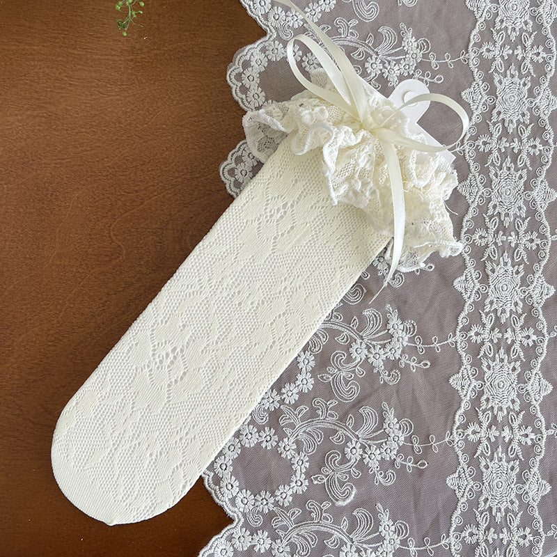 French-Style Lolita Mid-Calf Lace Socks - image 6