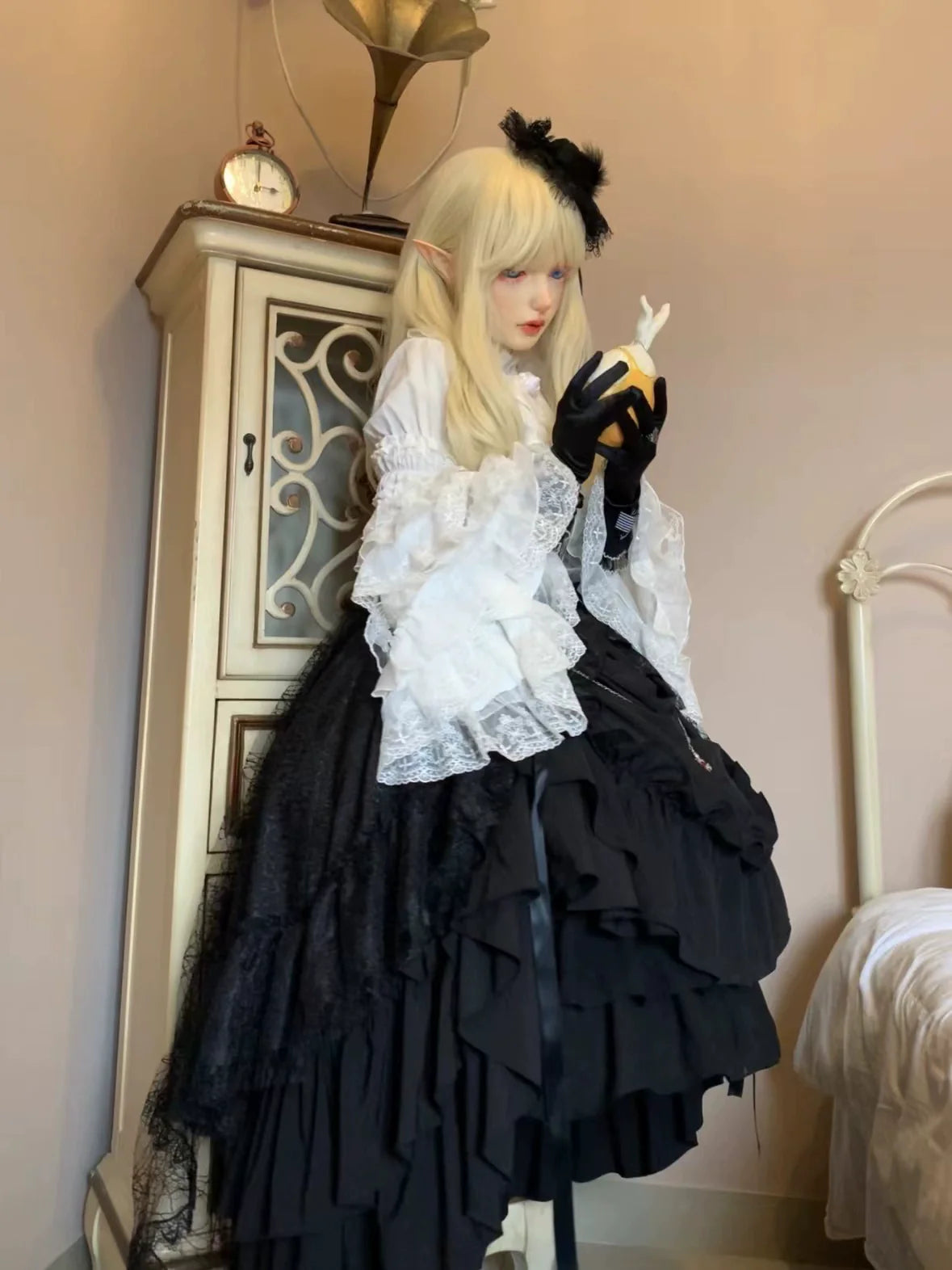 Eternal Taboo - Gothic Lolita Dress with Princess Sleeve Shirt - image 13