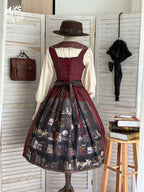 German Bookshelf - Classic Lolita Printed JSK Dress - image 44