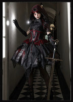 Bone Dragon - Gothic Lolita Corset JSK Dress Set with Embroidery - image 55