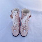Enthusiastic Ideation - Elegant Lolita Shoes Fleeced Short Martin Boots - image 26