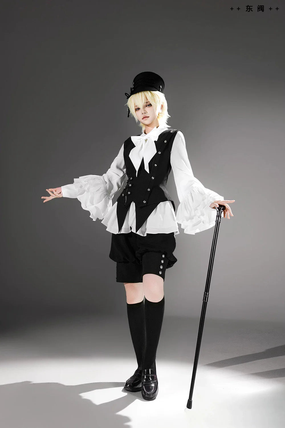 Ashes - Vintage Ouji Lolita Blouse and Shorts Set - image 17
