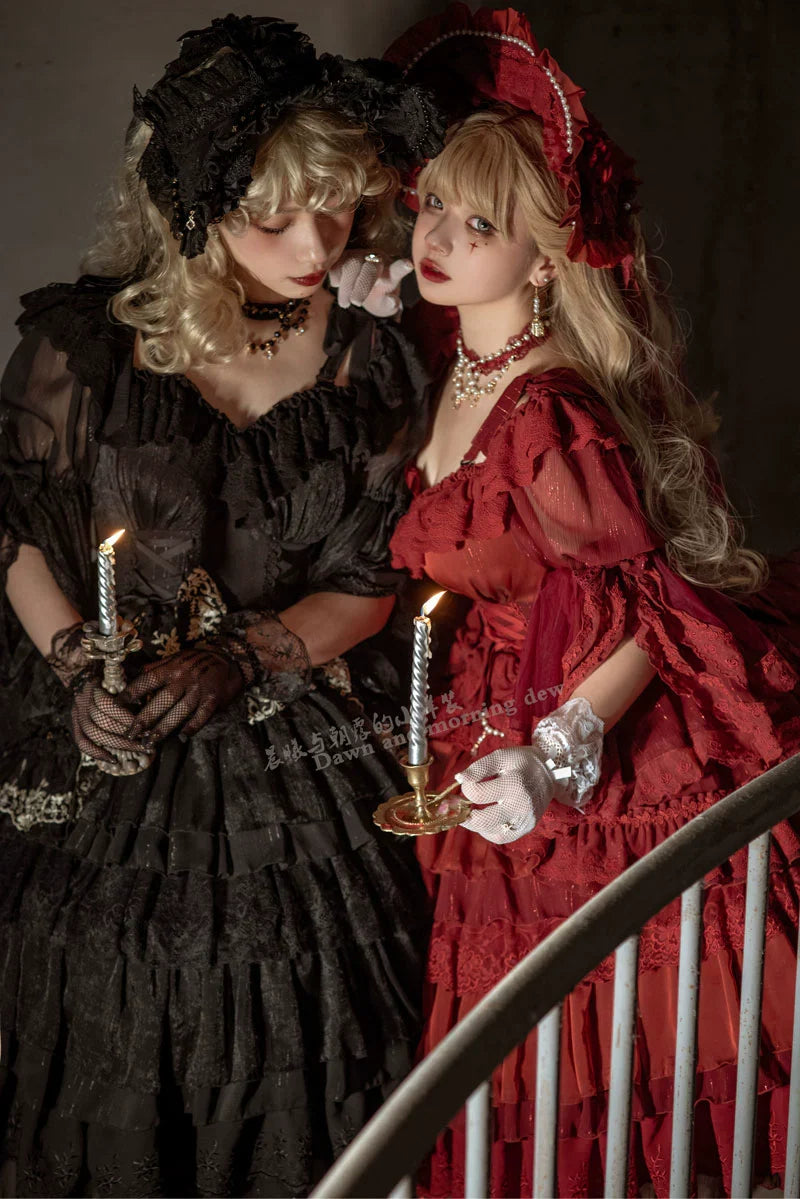 Elegant Lolita OP Dress Sunrise Elf Long Dress - image 31