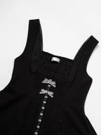 Monochrome Sonata - Classic Lolita Bust-supporting JSK Set, Piano Inspired - image 7