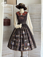 German Bookshelf - Classic Lolita Printed JSK Dress - image 2