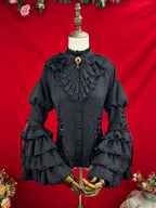 Good and Evil Angel - Gothic Lolita SK Set Retro Princess Sleeve Blouse - image 26
