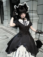 Silent Dinner - Gothic Cutlery Embroidery Lolita OP - image 8