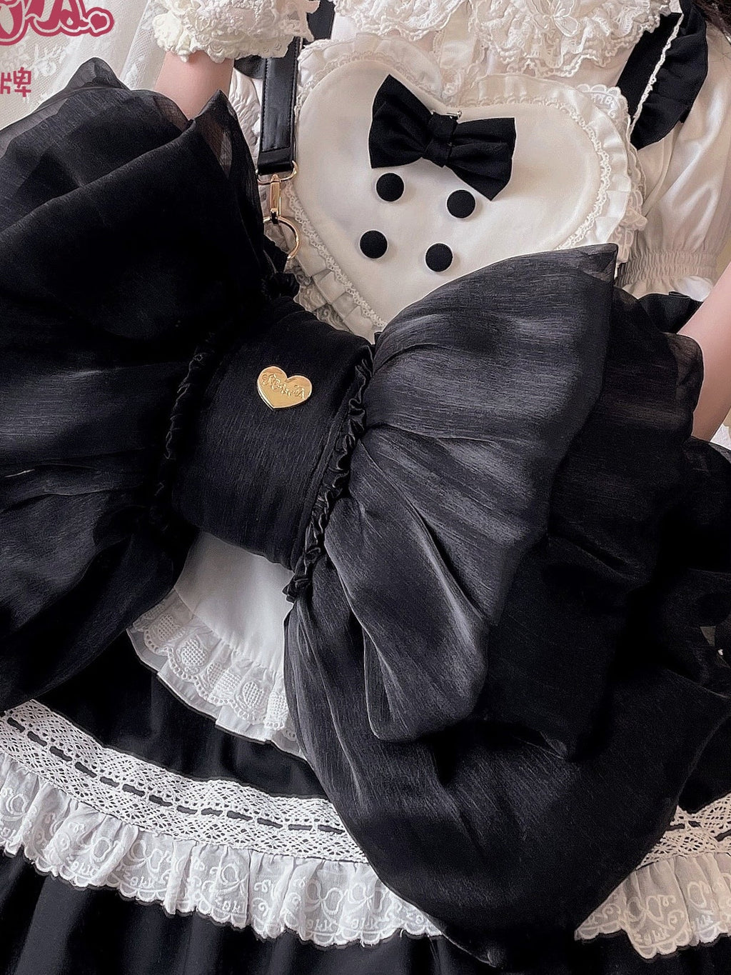 Satin Butterfly Bow Elegant Lolita Bag - image 7