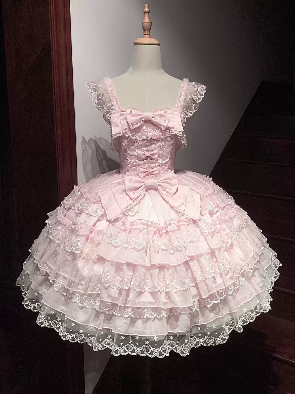 Sugar Girl Love Overture Sweet Lolita Tiered Ruffle JSK and Accessories - image 33