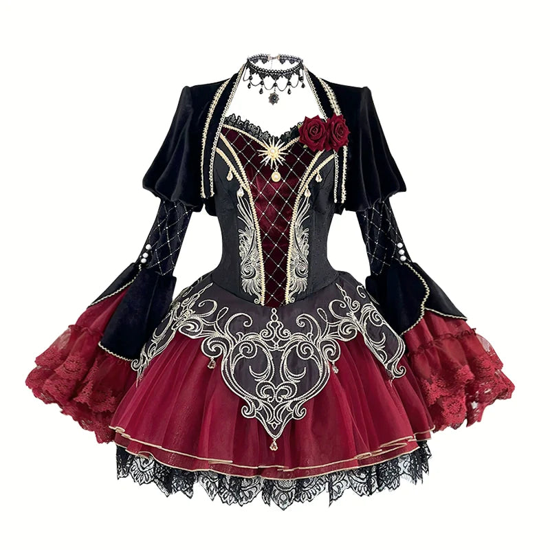 Blood Feast - Gothic Lolita JSK Suit Daily Goth Dress - image 11