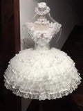 Feather's Ballad Wedding Lolita Tiered JSK Dress - image 15