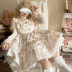 Plus Size Sweet Lolita Beige Jumper Dress - image 6