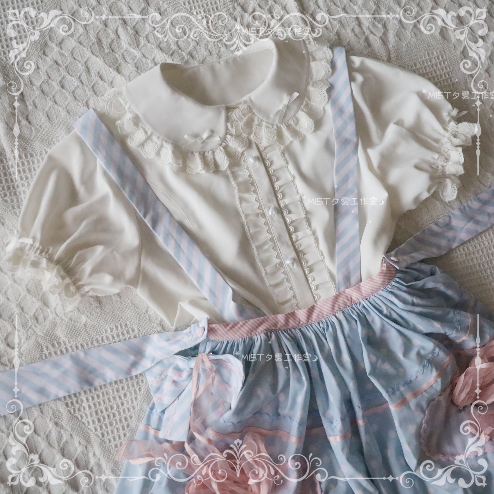 Sweet Short Sleeve Chiffon Lolita Blouse - image 7