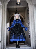 Moonnight Return - Ouji Lolita Stand Collar Shirt with Irregular Cuffs - image 9