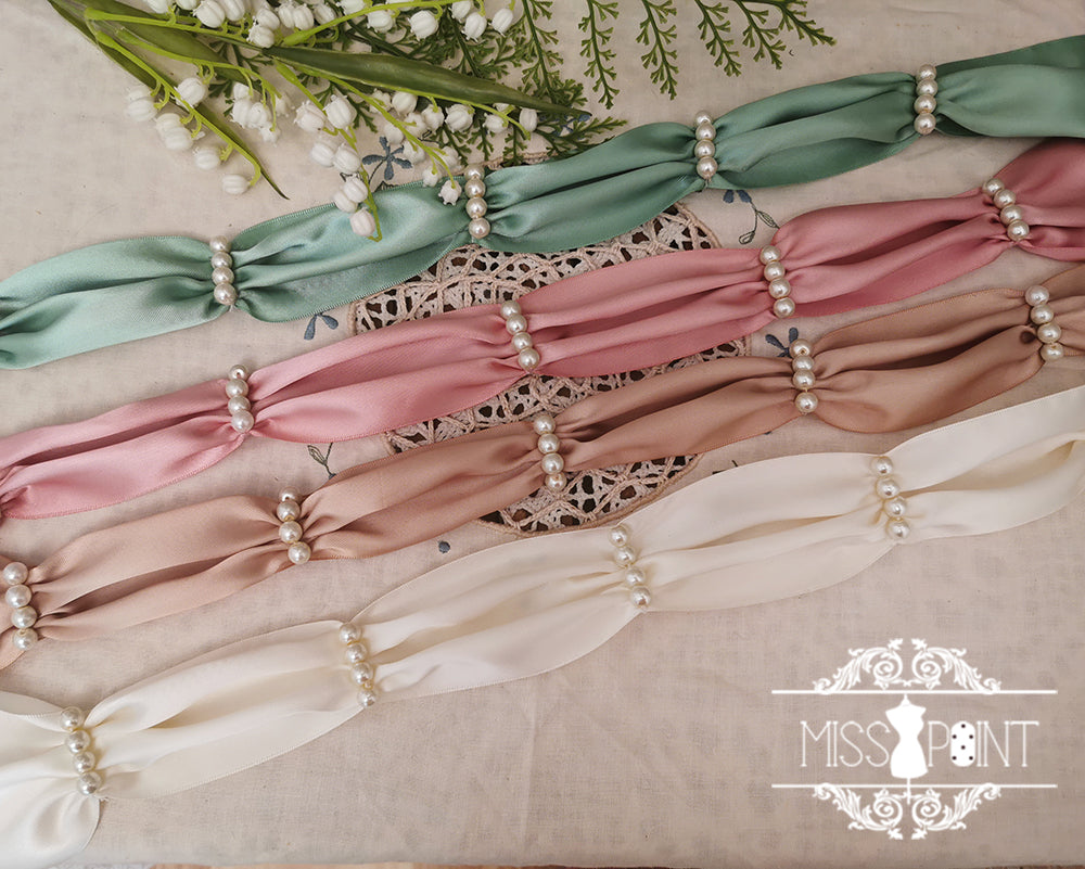 Sally's Garden - Lolita Flower Bow Lace Necklace - image 11