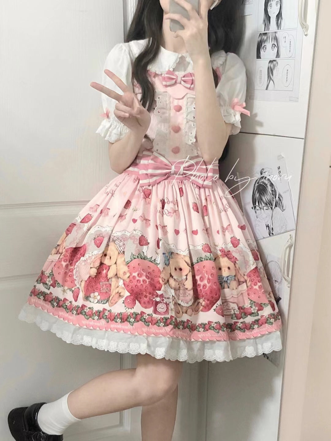 Rabbit Berry Gift Box - Sweet Lolita Salopette and Dress Set - image 33