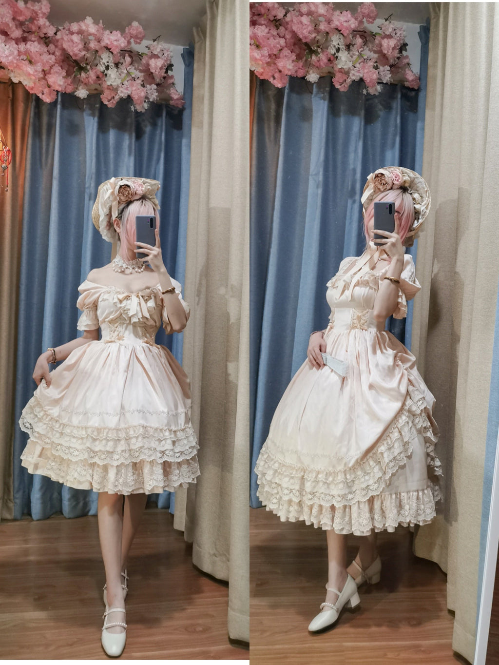 CLA Vintage French Lolita OP Dress - image 12