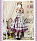 Blueberry Midsummer - Country Lolita Tiered JSK, Blueberry Print - image 6