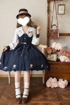 Window Rose - Classic Embroidered Front-Button OP Dress - image 12