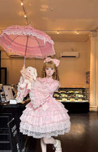 Sugar Girl Love Overture Sweet Lolita Tiered Ruffle JSK and Accessories - image 7