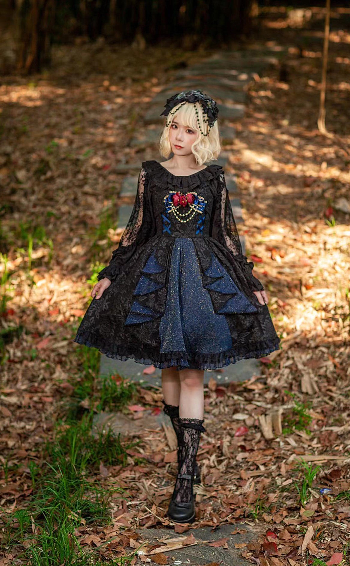 Singer - Lolita Plain Color JSK Dress - image 2
