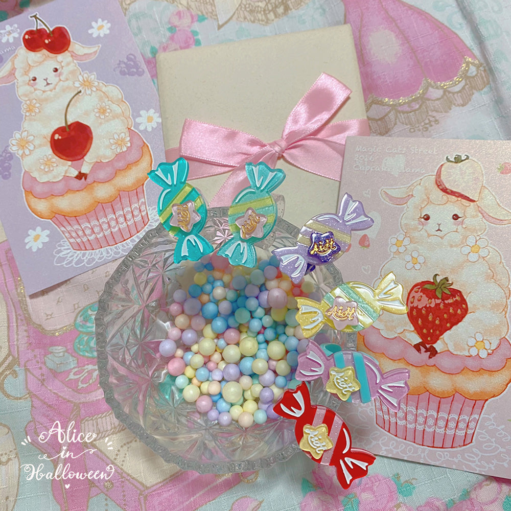 Rainbow Candy - Sweet Lolita Ring Hairclip - image 20